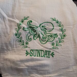 Embroidered Days of the Week Hand Towels